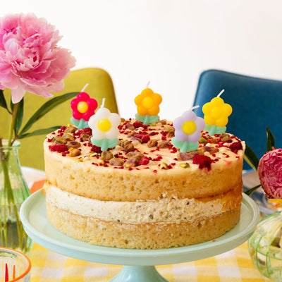 Daisy Multi Coloured Birthday Candles - 5 Pack