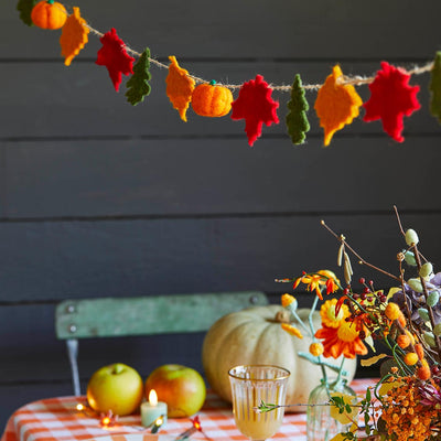 Autumnal Felt Garland - 2m
