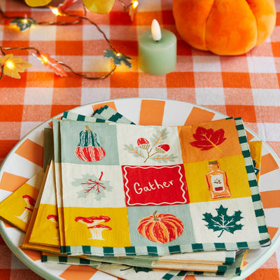Autumnal Paper Napkins - 20 Pack