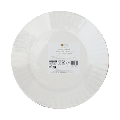 Christmas Holly Large Paper Plates - 10 Pack