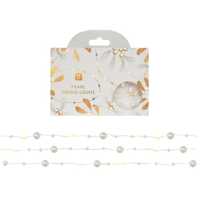 Gold Mistletoe Bead String Lights - 3m
