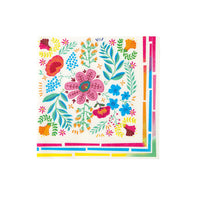 Bright Floral Paper Napkins - 50 Pack