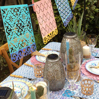 Moroccan Souk Blue Paper Garland - 3m