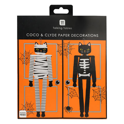 Cat Halloween Honeycomb Decoration - 2 Pack