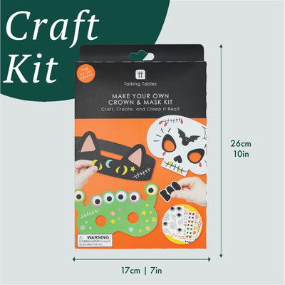 Halloween Masks & Headband Kit - 12 Pack
