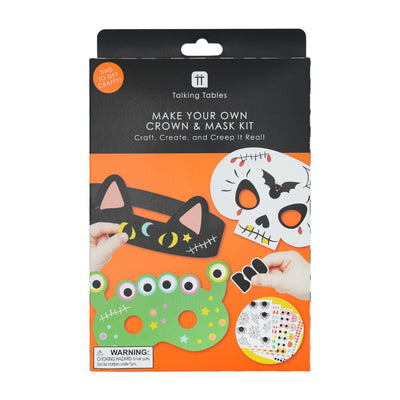 Halloween Masks & Headband Kit - 12 Pack