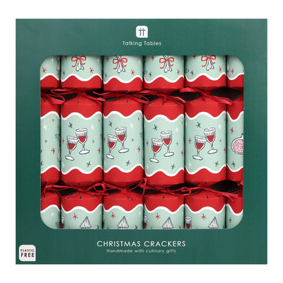 Bon Noel Icons Green Christmas Crackers – 6 Pack