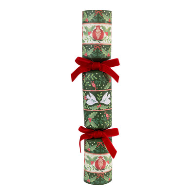 Two Design Folk Christmas Crackers - 6 Pack