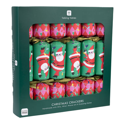 Santa 2 Design Christmas Crackers - 6 Pack