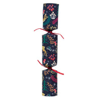 Dark Blue Woodland Luxury Christmas Crackers - 6 Pack