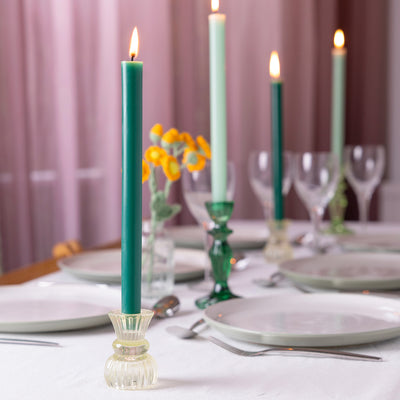 Green Dinner Candle