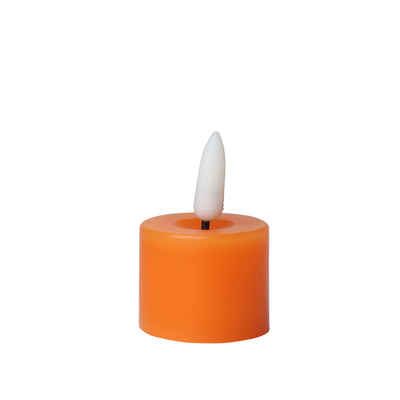 Orange Flameless LED Wax Tealight Candle