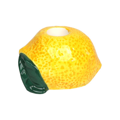 Lemon Ceramic Candle Holder - 6cm