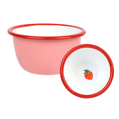 Strawberry Enamel Bowl - 10cmĺlĺ