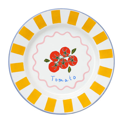 Tomato Enamel Plate - 25cm