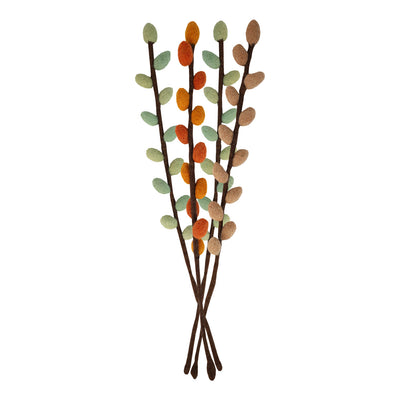 Autumnal Felt Branch Decorations - 4 Pack
