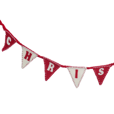 Happy Christmas Felt Bunting - 2m