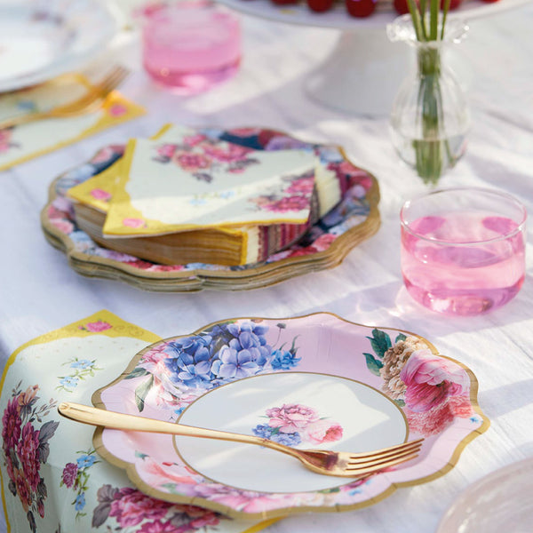 Shop our afternoon tea party decorations and tableware in pretty floral designs