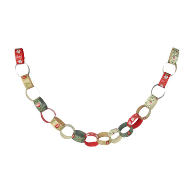 Folk Christmas Paper Chains - 100 Pack