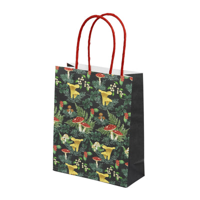 Woodland Forest Mushroom Green Gift Bags - 8 Pack