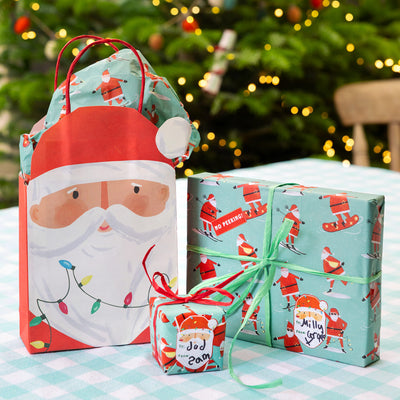 Santa Christmas Gift Bags – 8 Pack