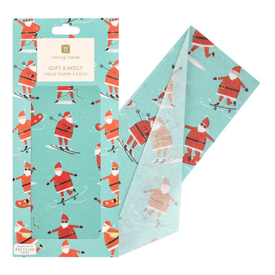 Santa Christmas Tissue Paper – 4 Pack