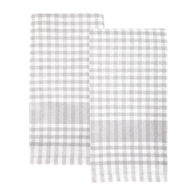 Grey & White Gingham Tea Towels/Napkins