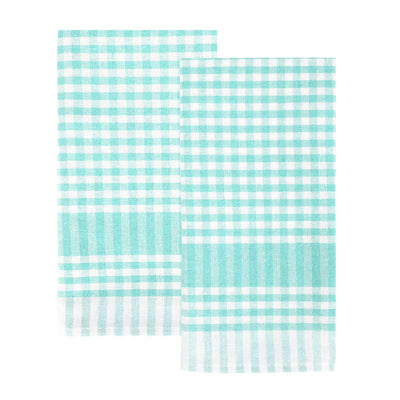 Mint Green & White Gingham Tea Towels/Napkins