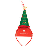 Green Christmas Tree Shaped Headband