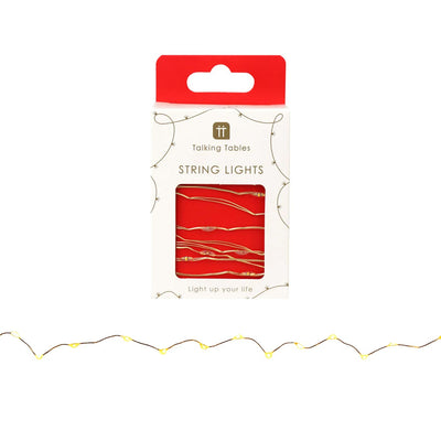 Gold LED String Lights - 3m