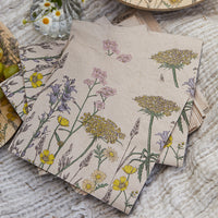 Recycled Paper Wildflower Napkins - 20 Pack