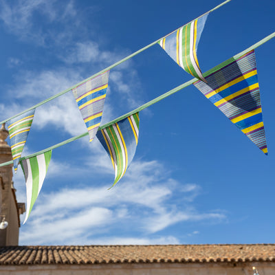 Extra Long Green Recycled Plastic Bunting - 10m