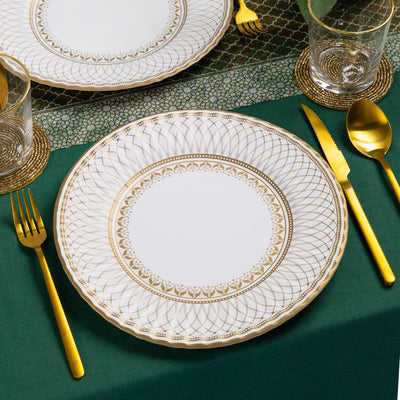 Gold Large Paper Plates - 8 Pack