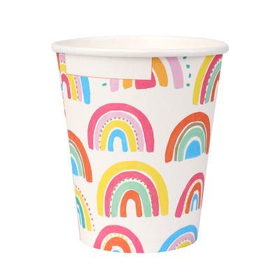 Rainbow Paper Cups - 10 Pack
