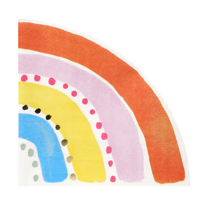 Rainbow Shaped Paper Napkins - 20 Pack