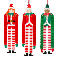 Santa's Elves Hanging Christmas Decorations