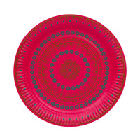 Diwali Orange & Pink Paper Plates - 12 Pack