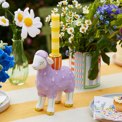Lamb Ceramic Candle Holder