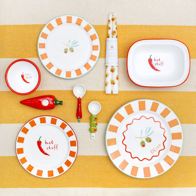 Yellow Stripe Cotton XL Tablecloth - 160cm x 250cm