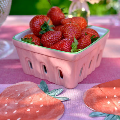Strawberry Ceramic Punnet - 15cm