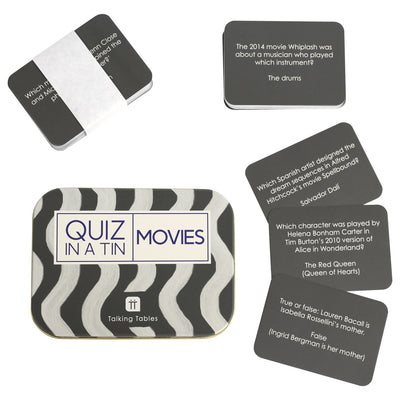 Quiz in a Tin - Movie Trivia - 200 Questions
