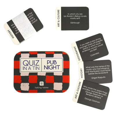 Quiz in a Tin - Pub Night - 200 Questions