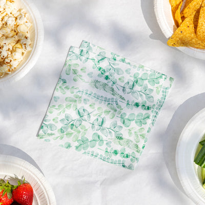 Table Kind Eucalyptus Leaf Paper Napkins - 100 Pack