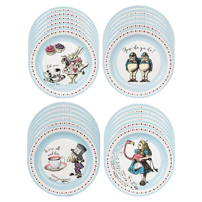 Alice in Wonderland Paper Plates – 24 Pack