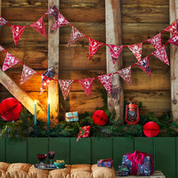 Fill-Your-Own Upcycled Advent Calendar Bunting - 2 x 3m