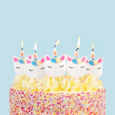 We Heart Unicorns Cake Candles