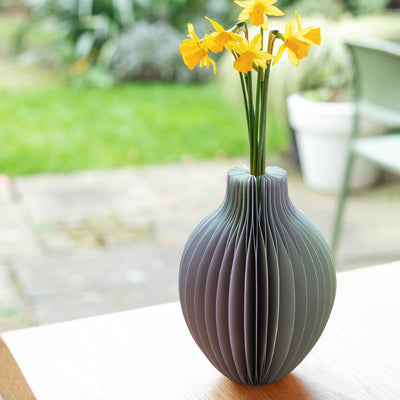 Lilac & Green Honeycomb Colour Paper Bud Vase