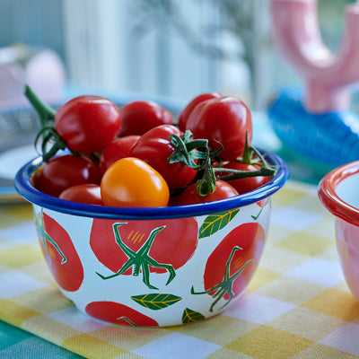 Tomato Enamel Bowl - 12cm