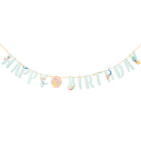 Mermaid 'Happy Birthday' Paper Garland - 3m