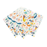 Mermaid & Sea Creatures Paper Napkins - 20 Pack